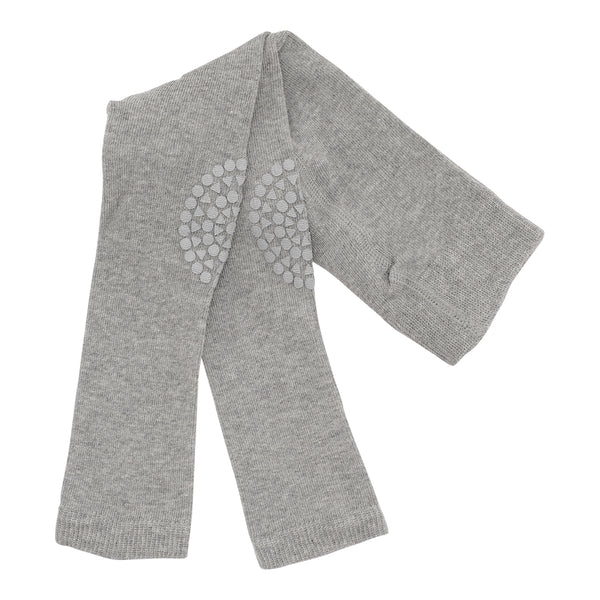 Rutschfeste Krabbelleggings mit Noppen für Babys und Kleinkinder - Grau Melange
