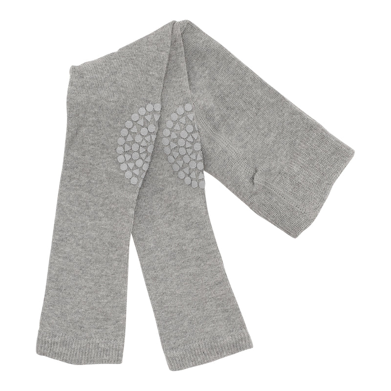 Rutschfeste Krabbelleggings mit Noppen für Babys und Kleinkinder - Grau Melange