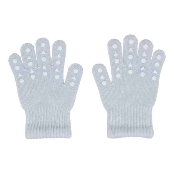 Rutschfeste Griffhandschuhe für Babys und Kleinkinder - Bio-Baumwolle - Himmelblau