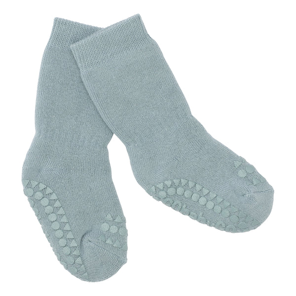 Rutschfeste Socken Bio-Baumwolle - Dusty Blue
