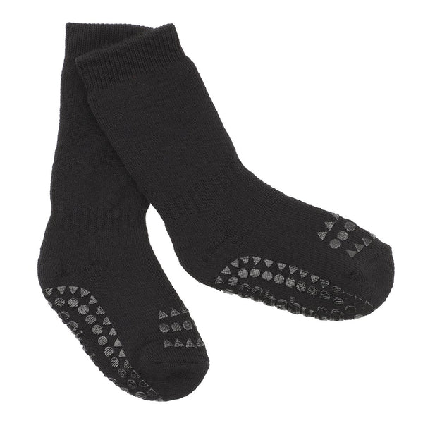 Rutschfeste Socken Bio-Baumwolle - Black