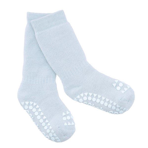 Rutschfeste Grip-Socken - Bio-Frottee-Baumwolle - Himmelblau