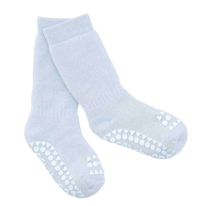 Rutschfeste Grip-Socken - Bio-Frottee-Baumwolle - Himmelblau