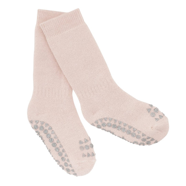 Rutschfeste Socken - Soft Pink Glitter