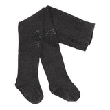 Rutschfeste Krabbelstrumpfhose mit Noppen für Babys und Kleinkinder - Organic Cotton Organic Cotton - Dark Grey Melange
