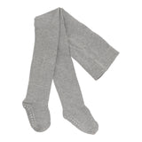 Rutschfeste Strumpfhose mit Noppen für Kleinkinder - Bio-Baumwolle - Grau Melange