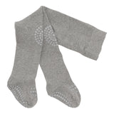 Rutschfeste Krabbelstrumpfhose mit Noppen für Babys und Kleinkinder - Organic Cotton Organic Cotton - Grey Melange