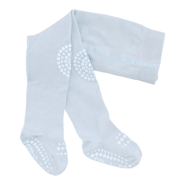 Rutschfeste Krabbelstrumpfhose mit Noppen für Babys und Kleinkinder - Organic Cotton Organic Cotton - Himmelblau