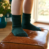 Rutschfeste Socken Bio-Baumwolle - Forest Green