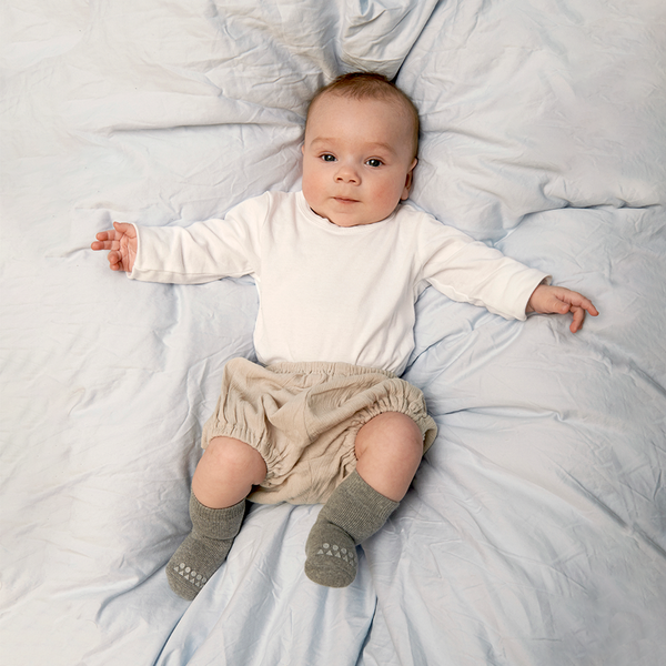 Anti-Rutsch-Socken - Bio-Frottee Mini - Sand