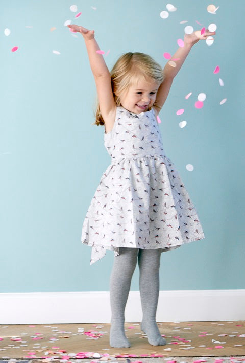Rutschfeste Strumpfhose mit Noppen für Kleinkinder - Organic Cotton Organic Cotton - Tango Red